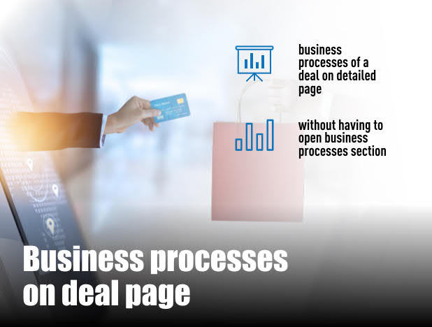 Business processes on deal cards